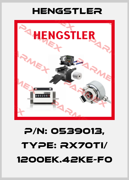 p/n: 0539013, Type: RX70TI/ 1200EK.42KE-F0 Hengstler