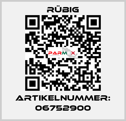 Artikelnummer: 06752900 Rübig