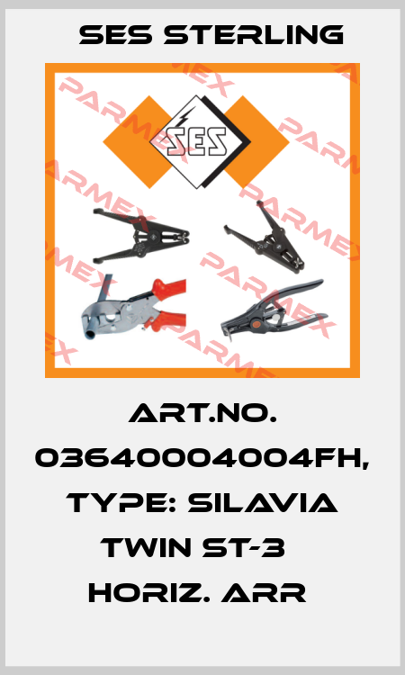 Art.No. 03640004004FH, Type: Silavia Twin ST-3   Horiz. arr  Ses Sterling