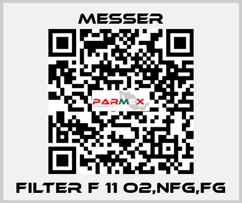 FILTER F 11 O2,NFG,FG Messer