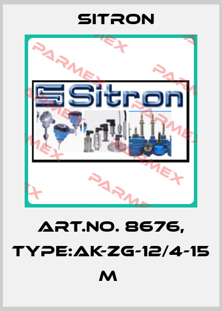 Art.No. 8676, Type:AK-ZG-12/4-15 m  Sitron
