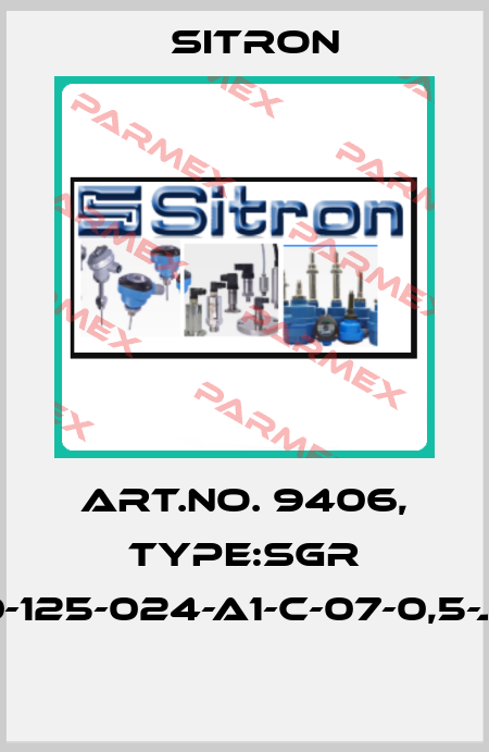 Art.No. 9406, Type:SGR 10-125-024-A1-C-07-0,5-J5  Sitron