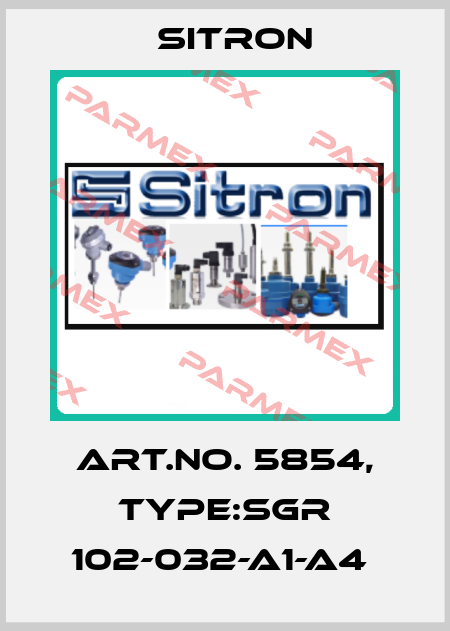 Art.No. 5854, Type:SGR 102-032-A1-A4  Sitron