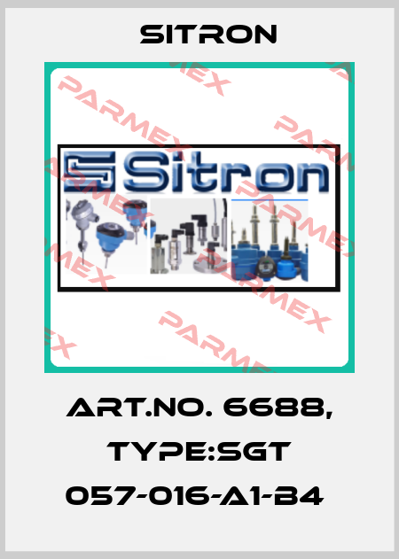 Art.No. 6688, Type:SGT 057-016-A1-B4  Sitron
