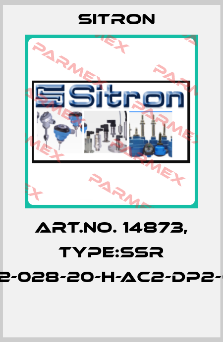 Art.No. 14873, Type:SSR 02-062-028-20-H-AC2-DP2-0.5-J12  Sitron