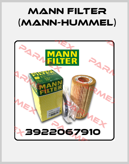 3922067910  Mann Filter (Mann-Hummel)