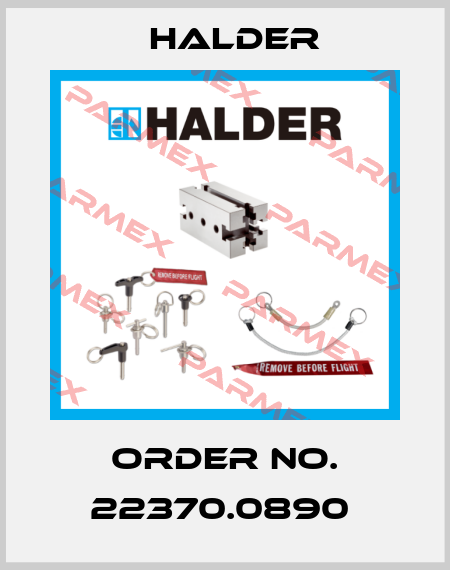 Order No. 22370.0890  Halder