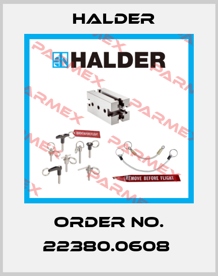Order No. 22380.0608  Halder