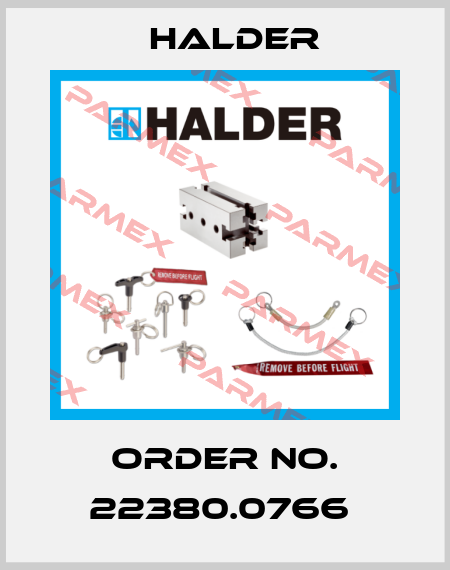 Order No. 22380.0766  Halder