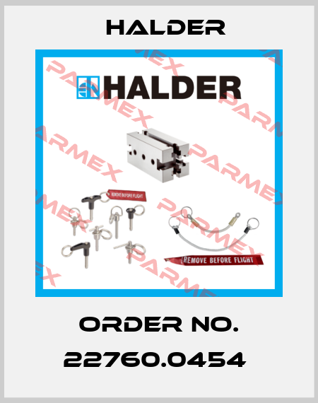 Order No. 22760.0454  Halder