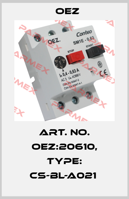 Art. No. OEZ:20610, Type: CS-BL-A021  OEZ