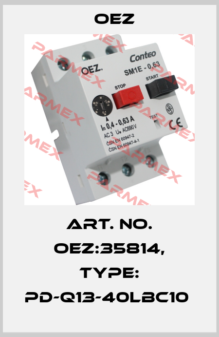 Art. No. OEZ:35814, Type: PD-Q13-40LBC10  OEZ