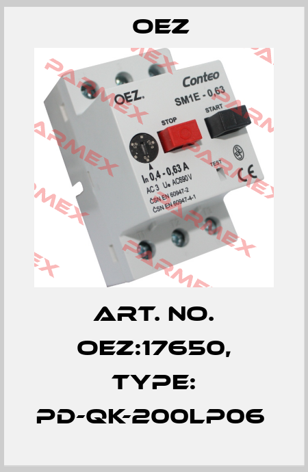 Art. No. OEZ:17650, Type: PD-QK-200LP06  OEZ