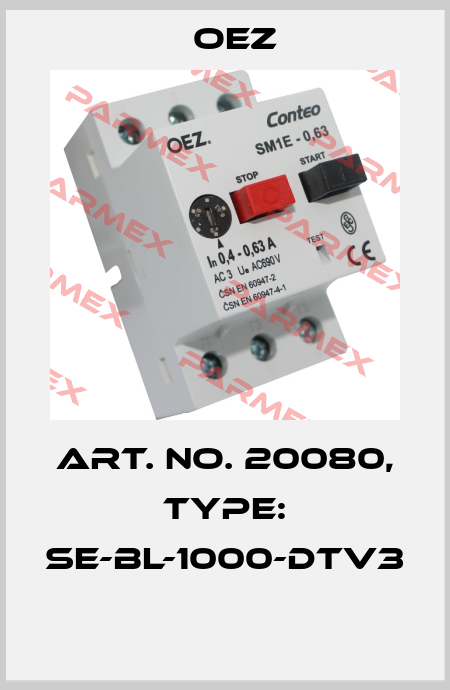 Art. No. 20080, Type: SE-BL-1000-DTV3  OEZ