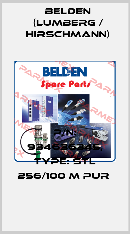 P/N: 934636345, Type: STL 256/100 M PUR  Belden (Lumberg / Hirschmann)