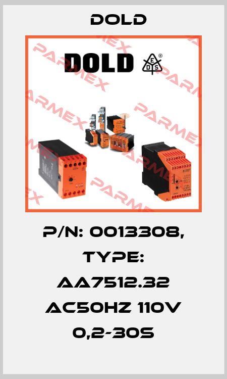 p/n: 0013308, Type: AA7512.32 AC50HZ 110V 0,2-30S Dold