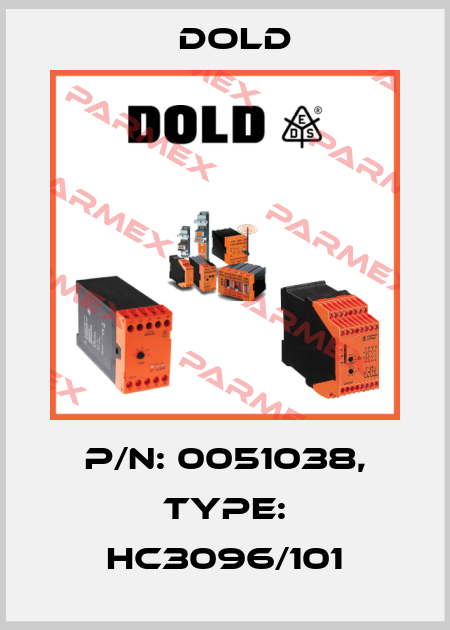 p/n: 0051038, Type: HC3096/101 Dold