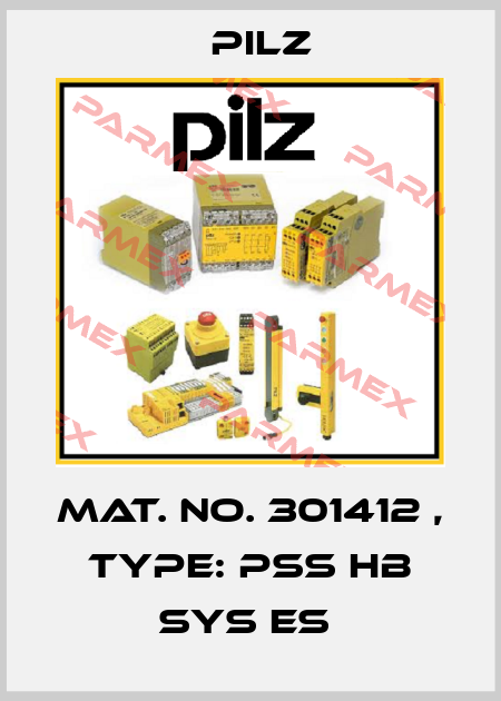 Mat. No. 301412 , Type: PSS HB SYS ES  Pilz
