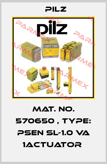 Mat. No. 570650 , Type: PSEN sl-1.0 VA 1actuator  Pilz