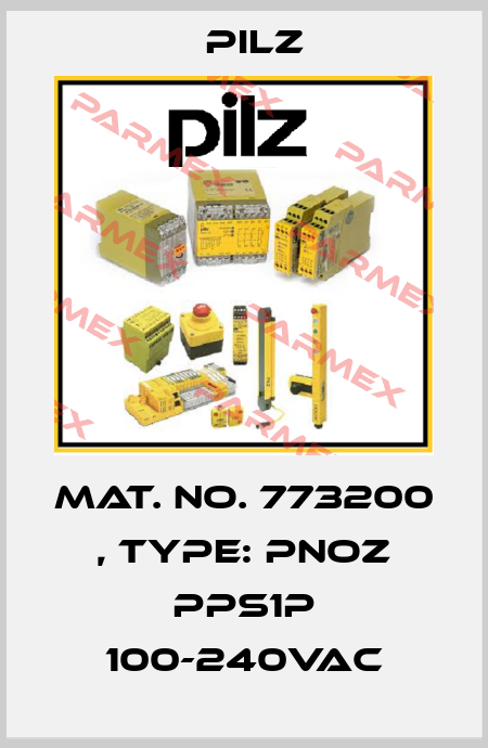 Mat. No. 773200 , Type: PNOZ pps1p 100-240VAC Pilz