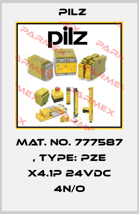Mat. No. 777587 , Type: PZE X4.1P 24VDC 4n/o Pilz
