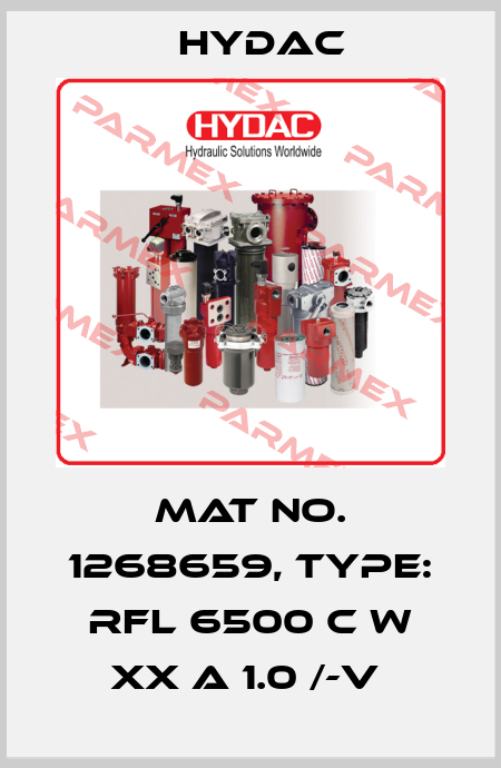 Mat No. 1268659, Type: RFL 6500 C W XX A 1.0 /-V  Hydac