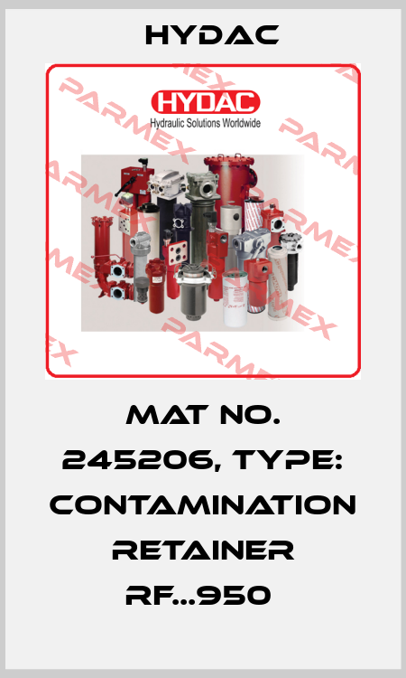 Mat No. 245206, Type: CONTAMINATION RETAINER RF...950  Hydac