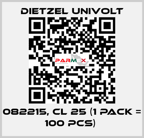 082215, CL 25 (1 Pack = 100 pcs)  Dietzel Univolt