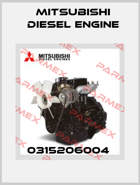 0315206004  Mitsubishi Diesel Engine