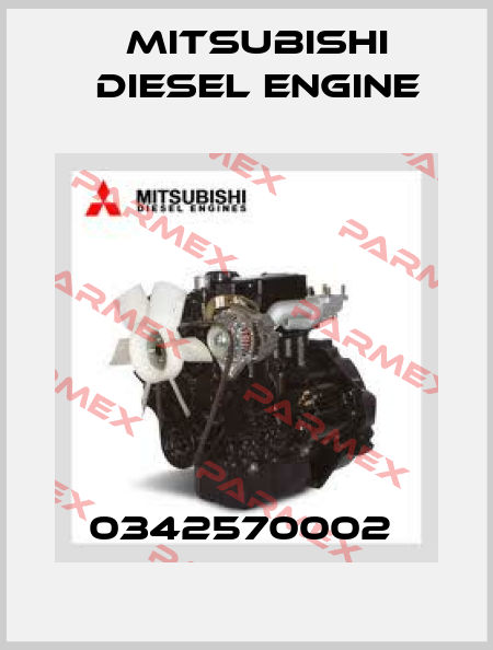 0342570002  Mitsubishi Diesel Engine