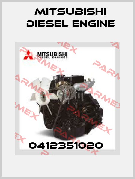 0412351020  Mitsubishi Diesel Engine