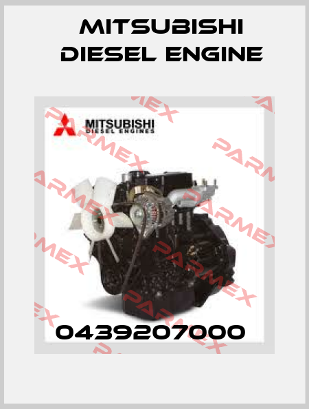 0439207000  Mitsubishi Diesel Engine