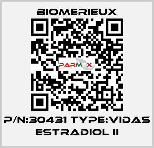 P/N:30431 Type:VIDAS Estradiol II Biomerieux