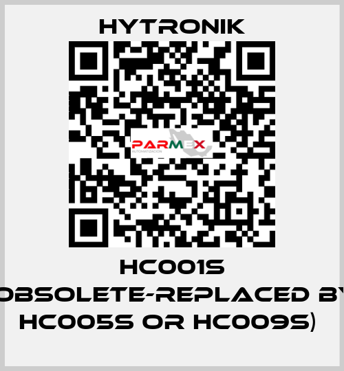 HC001S (obsolete-replaced by HC005S or HC009S)  HYTRONIK