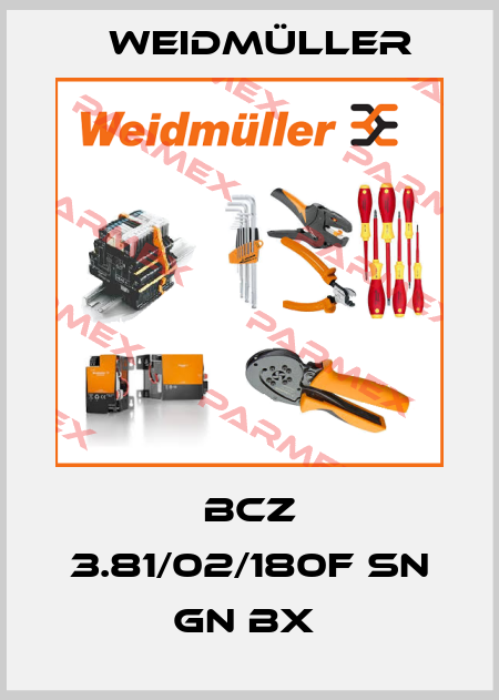 BCZ 3.81/02/180F SN GN BX  Weidmüller