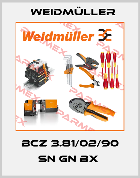 BCZ 3.81/02/90 SN GN BX  Weidmüller