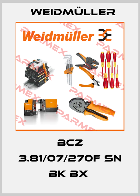 BCZ 3.81/07/270F SN BK BX  Weidmüller