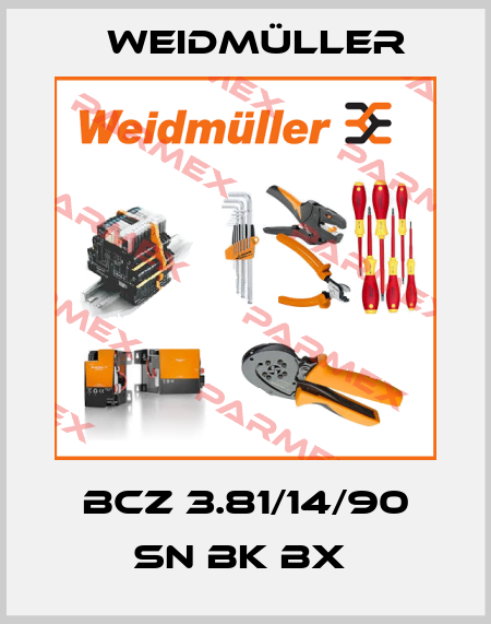BCZ 3.81/14/90 SN BK BX  Weidmüller