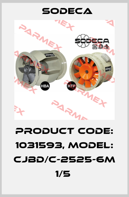 Product Code: 1031593, Model: CJBD/C-2525-6M 1/5  Sodeca