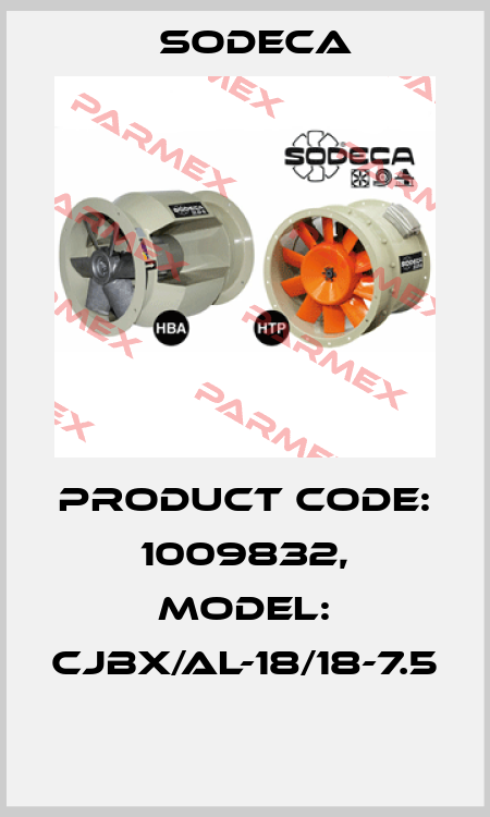 Product Code: 1009832, Model: CJBX/AL-18/18-7.5  Sodeca