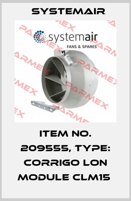 Item No. 209555, Type: Corrigo LON module CLM15  Systemair