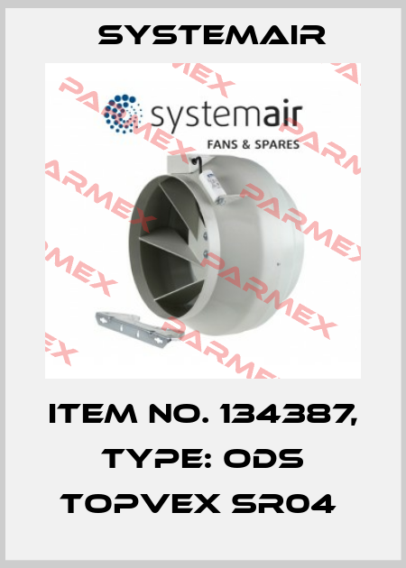 Item No. 134387, Type: ODS Topvex SR04  Systemair