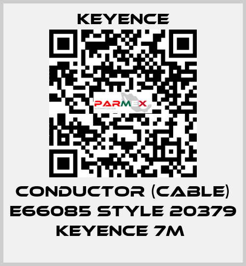 CONDUCTOR (CABLE) E66085 STYLE 20379 KEYENCE 7M  Keyence