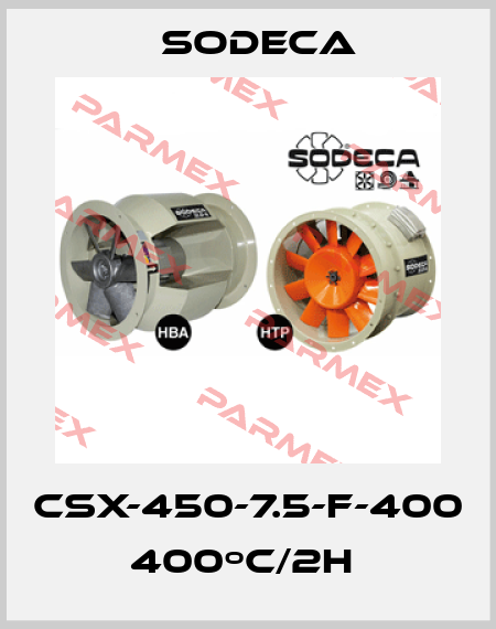 CSX-450-7.5-F-400  400ºC/2H  Sodeca
