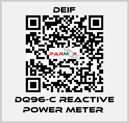 DQ96-C REACTIVE POWER METER  Deif