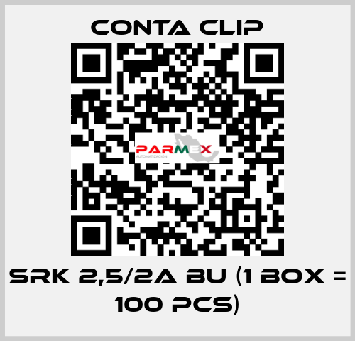 SRK 2,5/2A BU (1 box = 100 pcs) Conta Clip