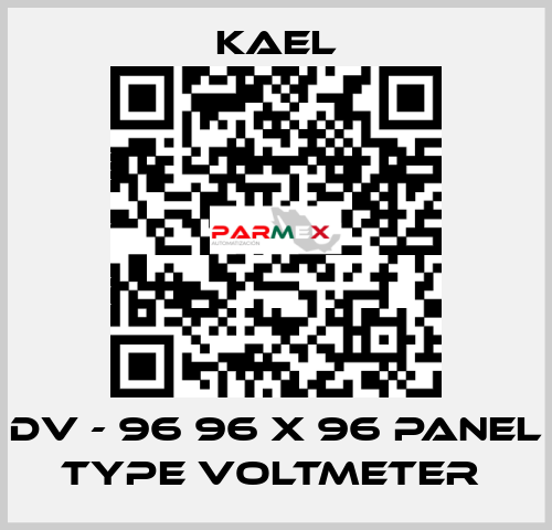 DV - 96 96 X 96 PANEL TYPE VOLTMETER  Kael