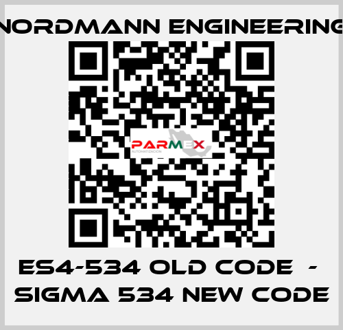 ES4-534 old code  -  SIGMA 534 new code NORDMANN ENGINEERING