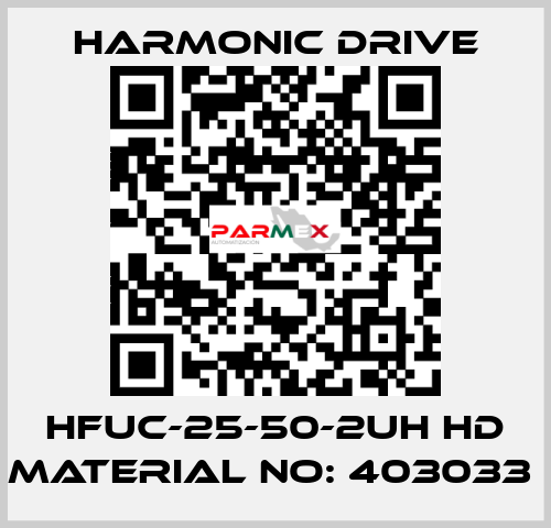 HFUC-25-50-2UH HD MATERIAL NO: 403033  Harmonic Drive