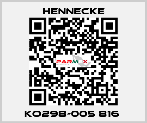 KO298-005 816  Hennecke